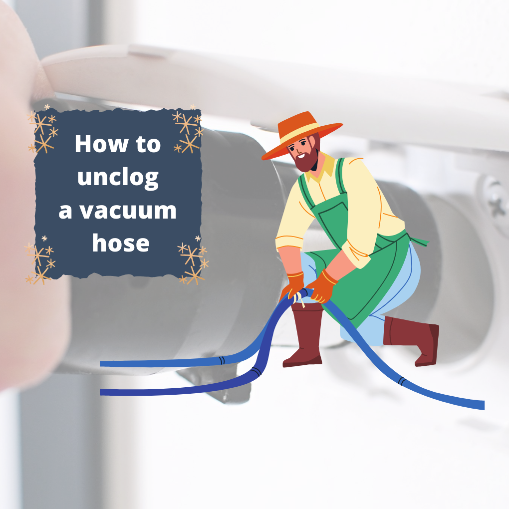 how to unclog a vacuum hose